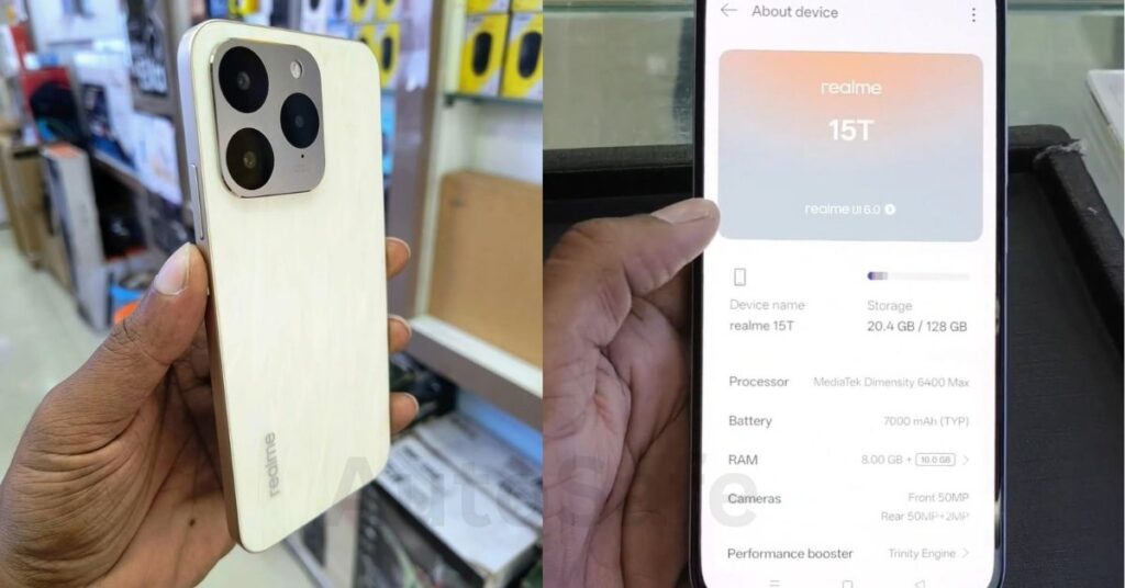 Realme 15T 5G का पावरफुल Processor 6nm MediaTek Dimensity 6400 Max SoC, Octa-Core देगा टक्कर जानें Specification
