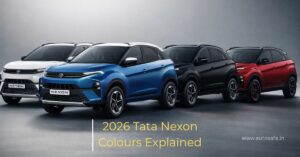 2026 Tata Nexon Colours हर वैरिएंट में कौन-सा रंग मिलेगा जानें विस्तार से