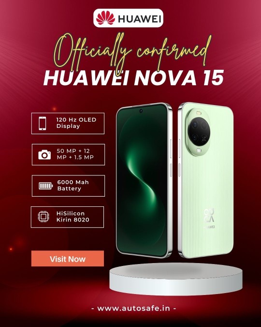 Huawei Nova 15 Specifications
